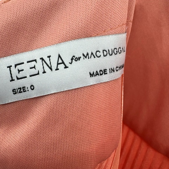 Mac Duggal Pleated Plunge Neck Wide Leg Jumpsuit Size 0 NWT - Picture 11 of 12